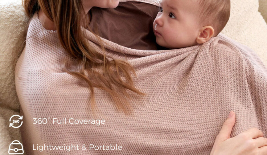 Momcozy Nursing Cover - Soft, Breathable, Multi-Use Privacy Poncho