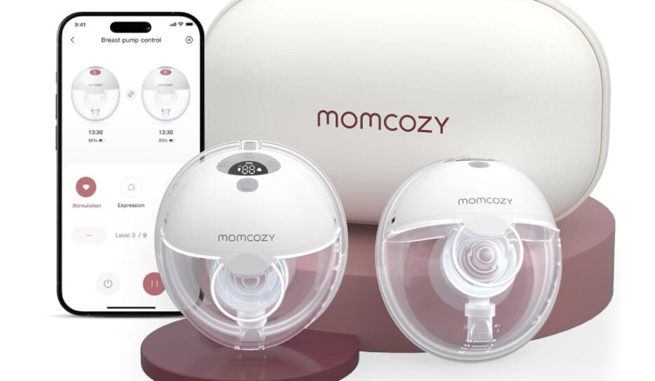 Momcozy M5 Smart Wearable Breast Pump – Upgraded with App Control