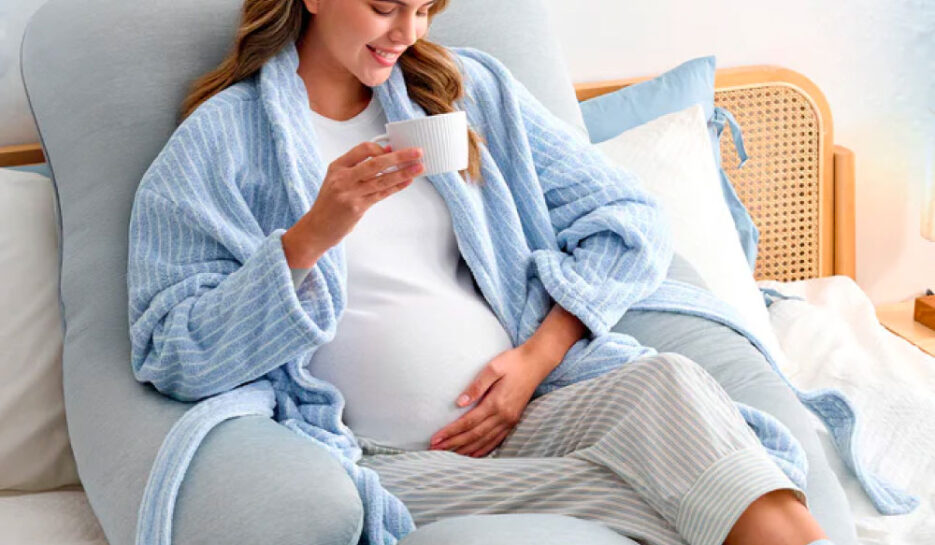 U Shaped Cooling Fabric Pregnancy Pillow