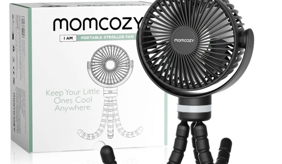 Momcozy USB Rechargeable Handheld Cooling Fan for Travel