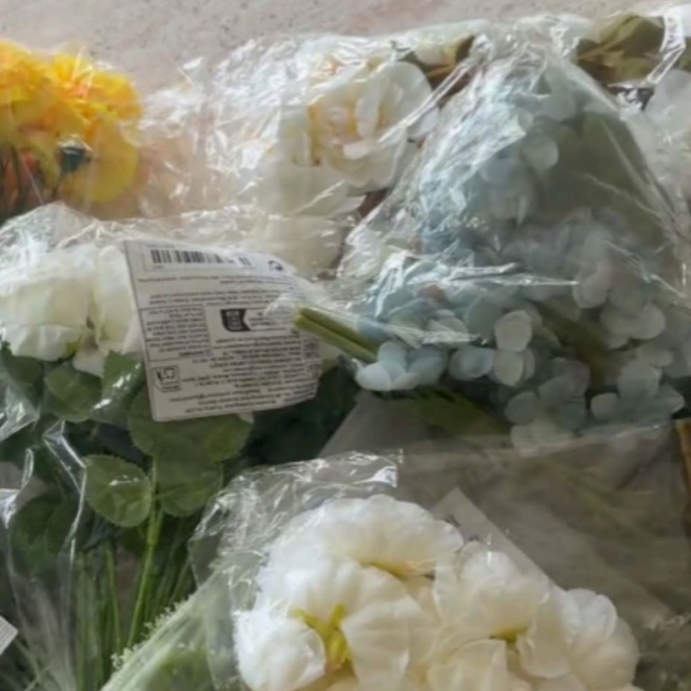 Artificial flowers look real