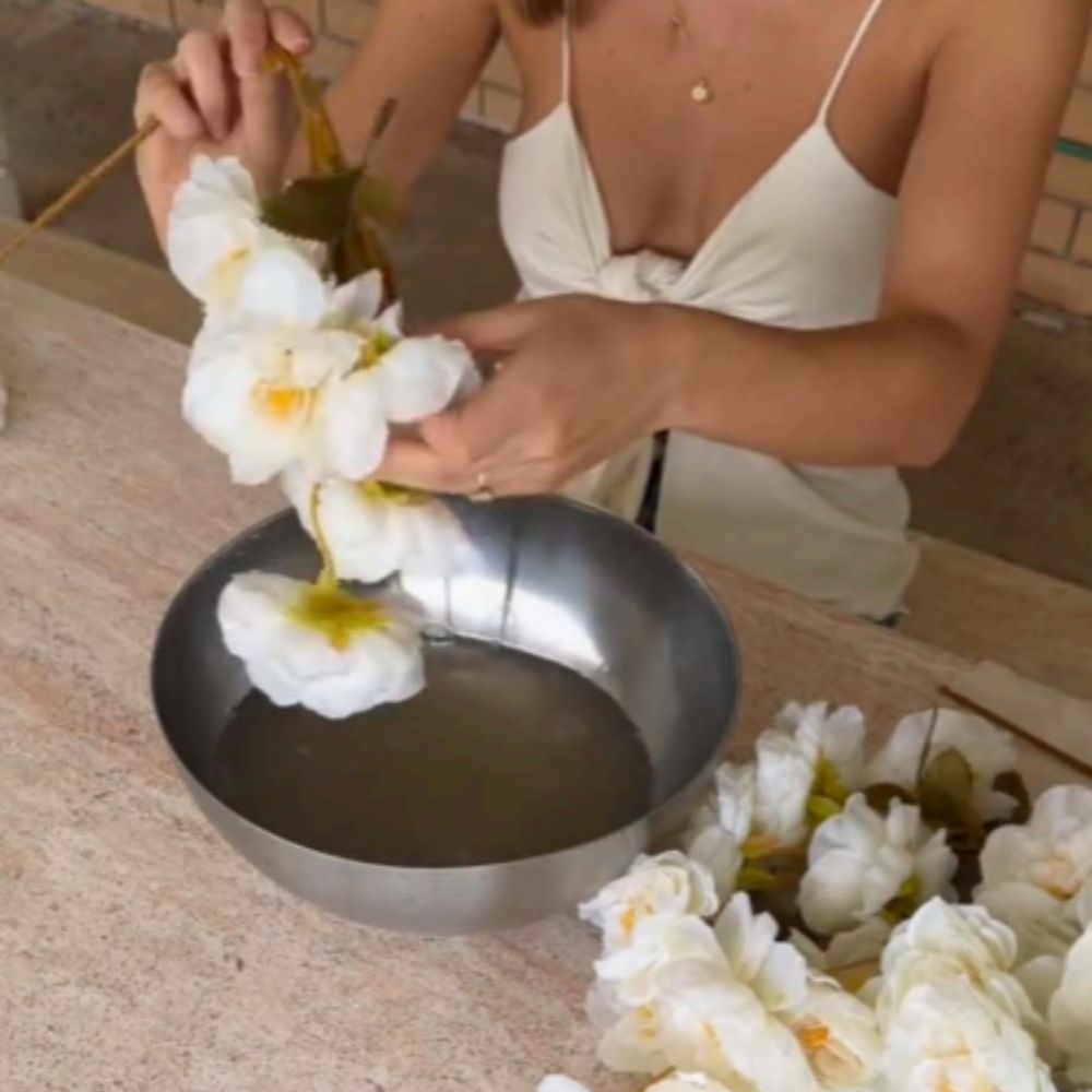 Artificial flowers look real