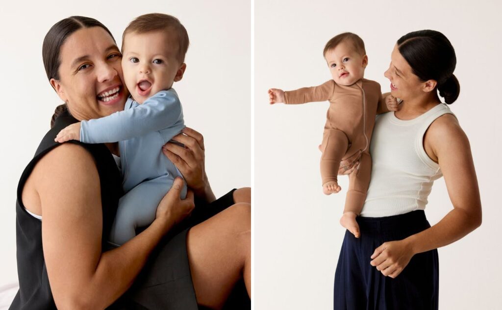 Bonds WonderGrow, as worn by Sam Kerr’s son Jagger, grows with your bub thanks to super soft, stretchy Snug-Flex™️ viscose bamboo cotton.