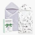 Momcozy Baby Hooded Towel for Newborn Shower 2-Pack