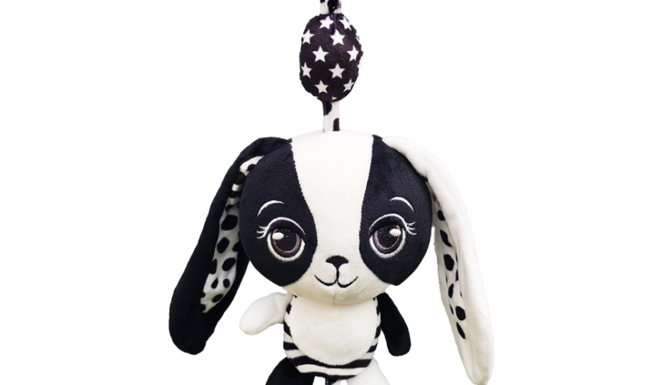Young Wonderer Billie The Bunny High Contrast Hanging Pram Toy