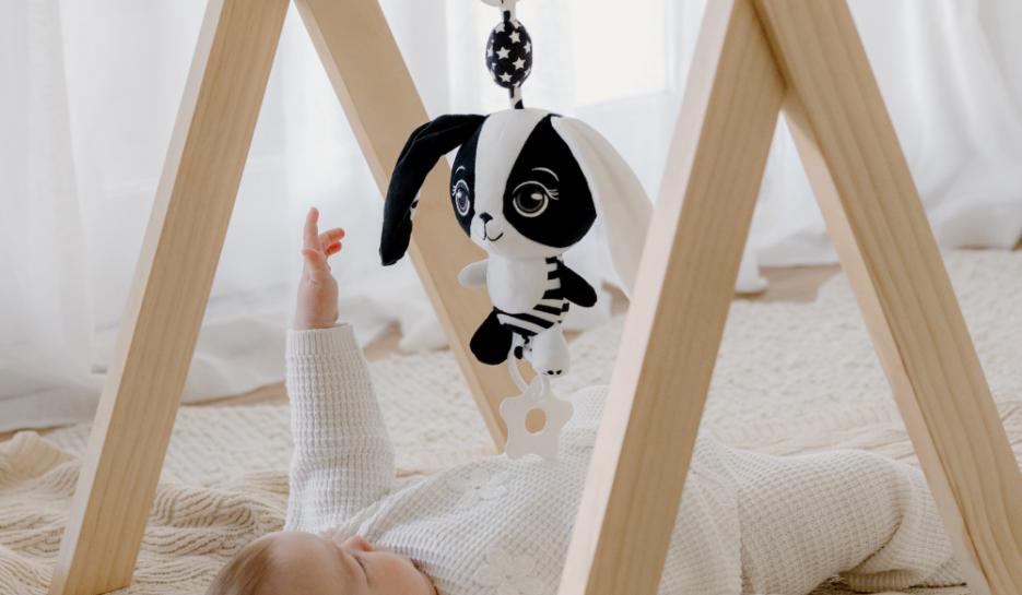 Young Wonderer Billie The Bunny High Contrast Hanging Pram Toy