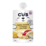 Cub Apple Banana & Mango Porridge 6+ Months Pouch 120g