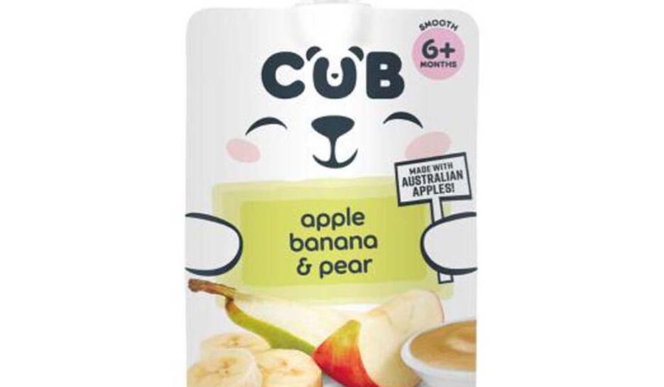 Cub Apple Banana Pear 6+ Months Pouch 120g