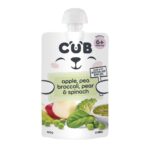Cub Apple Pea Broccoli & Pear 6+ Months Pouch 120g