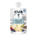 Cub Apple Pear Banana & Blueberry 4+ Months Pouch 120g