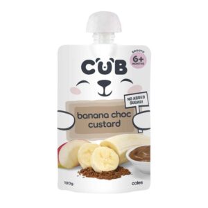 Cub Banana Choc Custard 6+ Months Pouch 120g