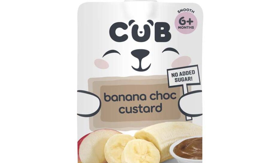 Cub Banana Choc Custard 6+ Months Pouch 120g