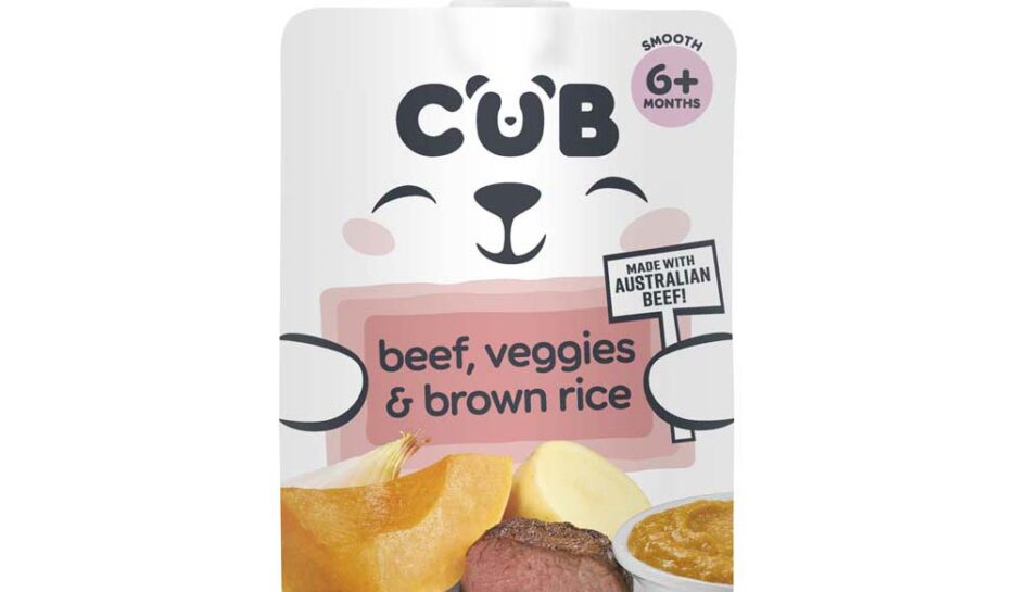 Cub Beef Veggies & Brown Rice 6+ Months Pouch 120g