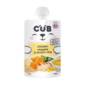 Cub Chicken Veg & Brown Rice 6+ Months Pouch 120g