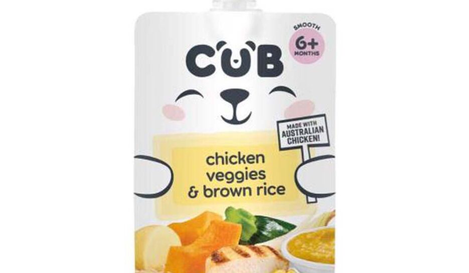 Cub Chicken Veg & Brown Rice 6+ Months Pouch 120g