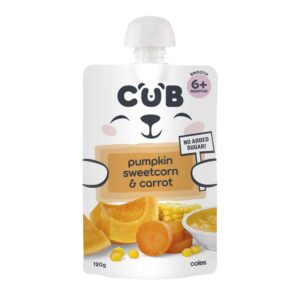 Cub Pumpkin, Sweetcorn & Carrot 6+ Months Pouch 120g