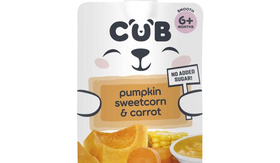 Cub Pumpkin, Sweetcorn & Carrot 6+ Months Pouch 120g
