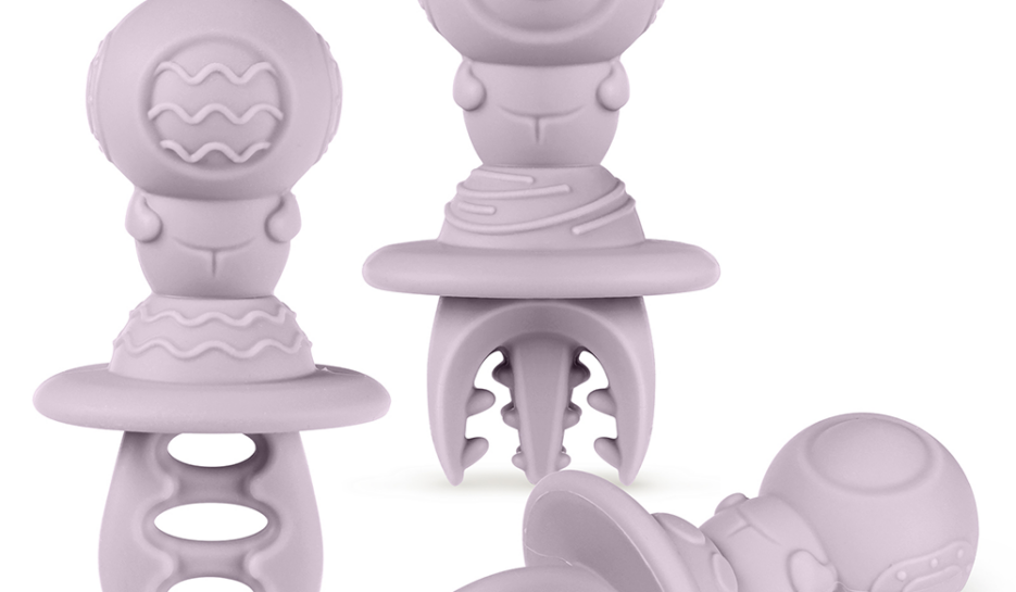 Haakaa Astronaut Beginner Silicone Cutlery Set