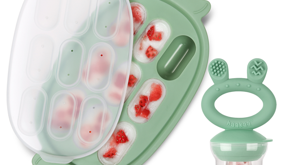 Haakaa Fresh Food Feeder and Silicone Nibble Tray Set