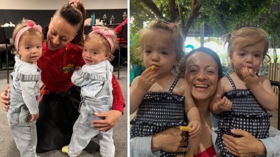Red Wiggle Caterina Mete twin daughters