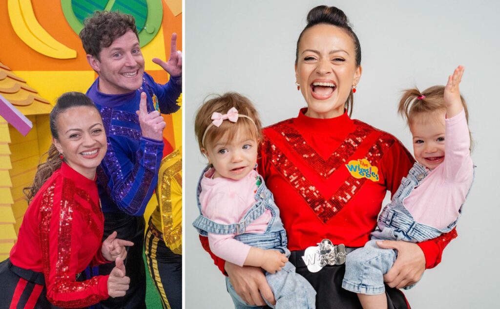 Red Wiggle Caterina Mete twin daughters