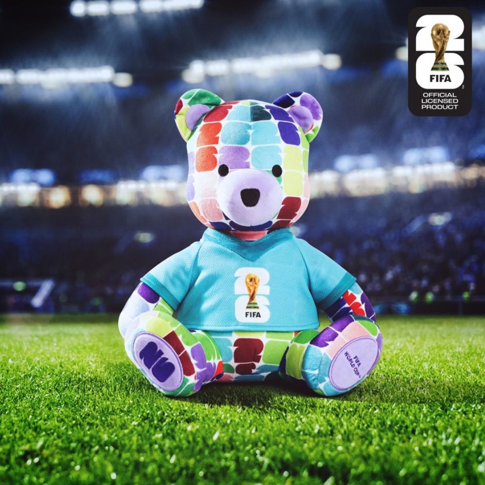 Official FIFA World Cup 2026 Soccer Bear Plush 25cm

