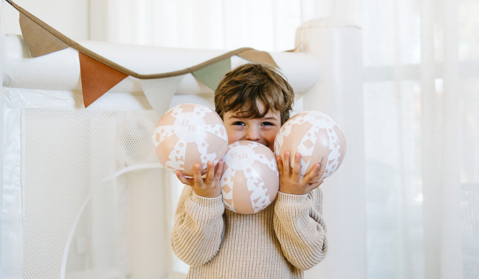 Bounce Millie Beige Mini Inflatable Ball Set