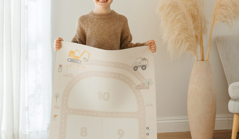 Bounce Millie Dinosaur Construction Hopscotch Play Mat + Bean Bags
