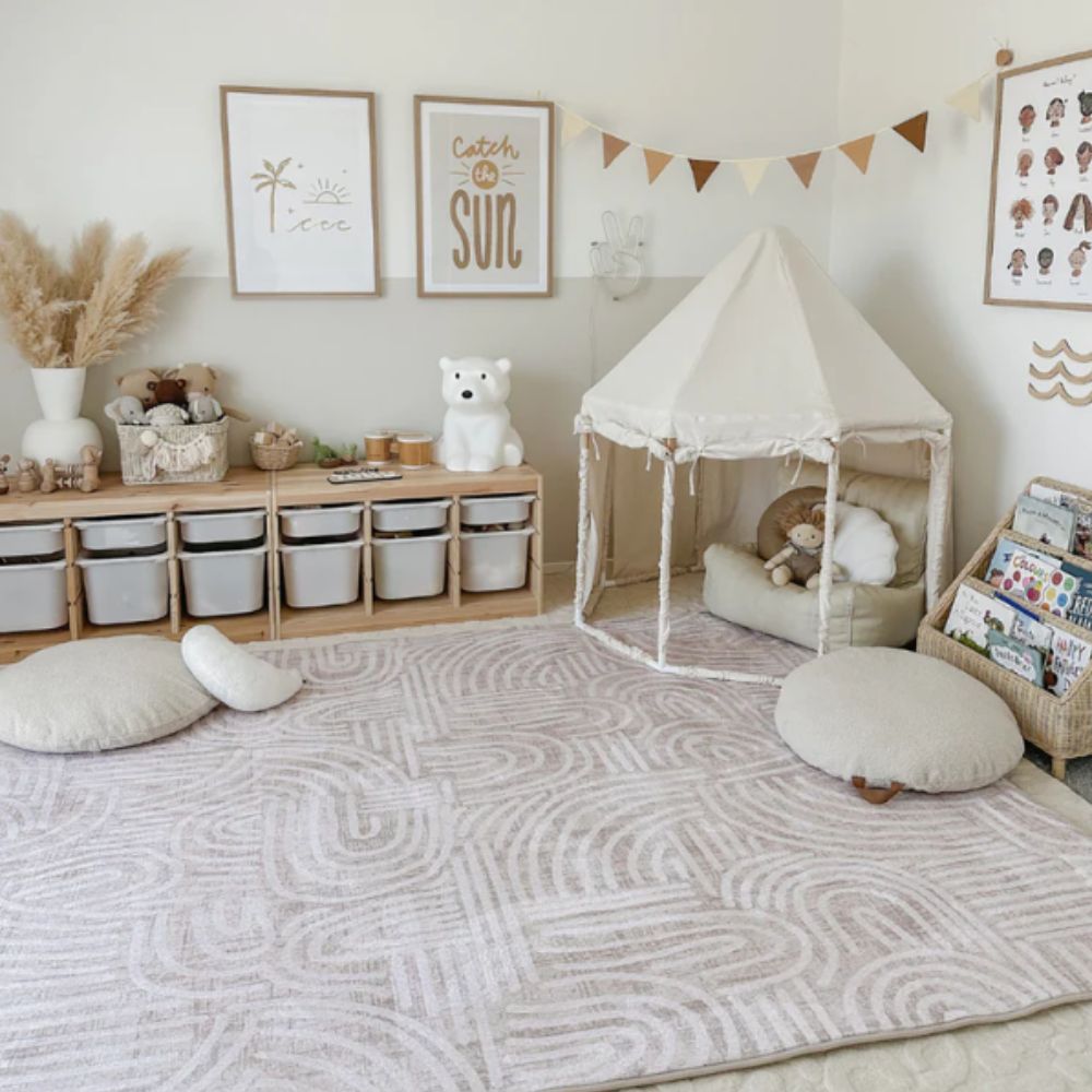 Fifi Cream Plush Rollie Pollie Playmat