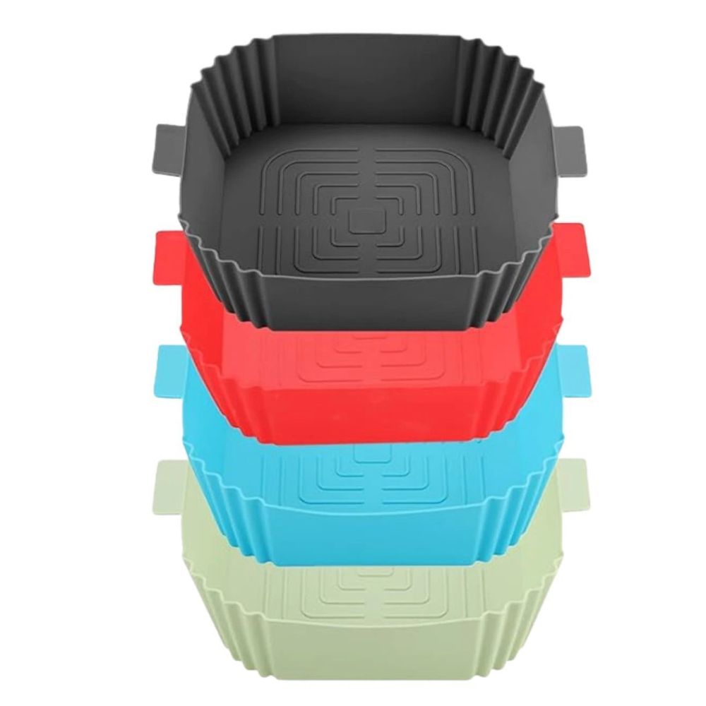 LYHOLKEER Silicone Air Fryer Liners, 4Pcs