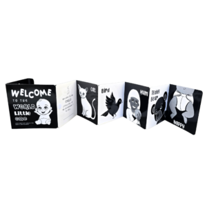 Young Wonderer Welcome to the World Little One High Contrast Tummy Time Book