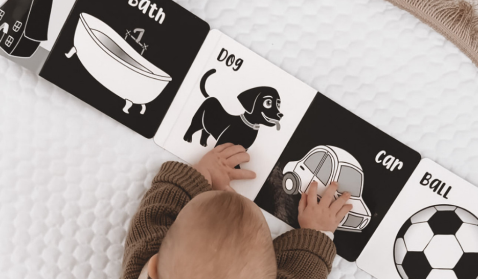 Young Wonderer Welcome to the World Little One High Contrast Tummy Time Book