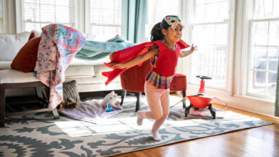 girl playing