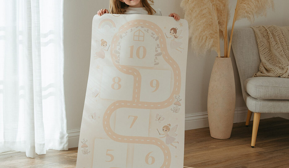 Bounce Millie Fairy Garden Hopscotch Play Mat + Bean Bags