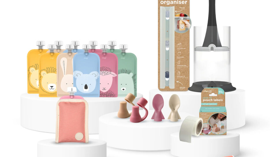 Cherub Baby Reusable Baby Food & Yoghurt Pouches Bundle Kit V2