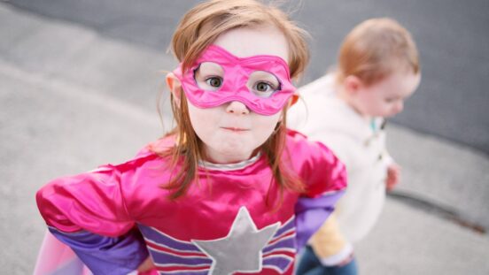 Book Tonies for Book Week: Girl dress up as superhero
