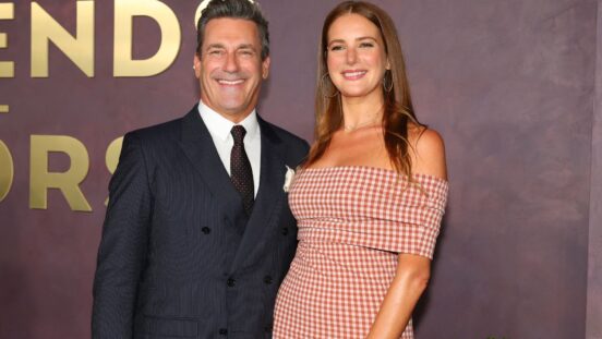 Mad Men star Jon Hamm is expecting his first child with wife Anna Osceola.