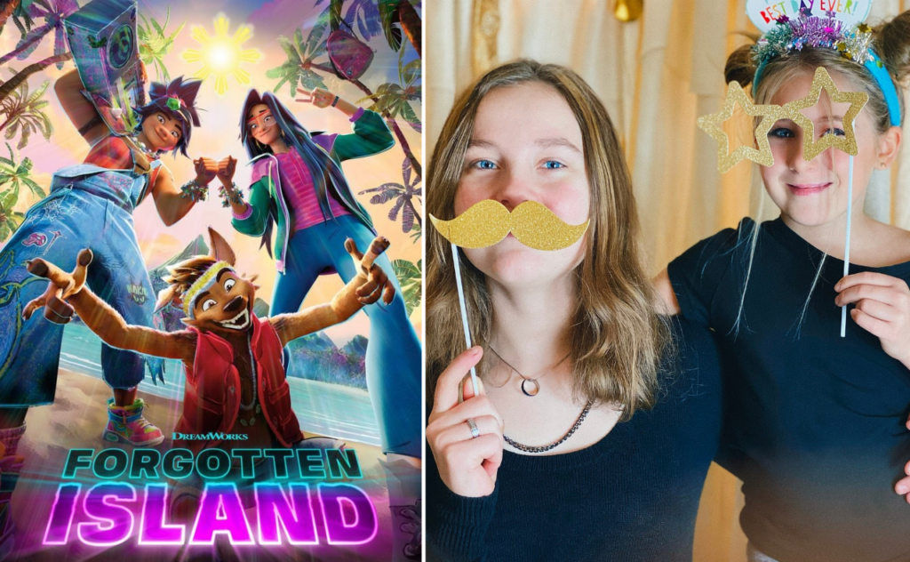 DreamWorks Forgotten Island/ Girls with photo props