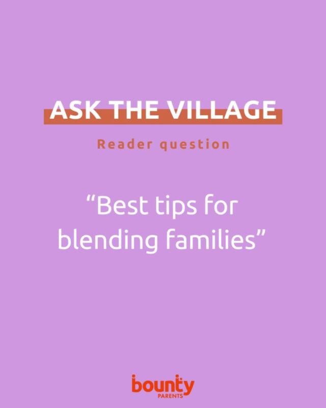 #AskTheVillage: “We're bringing our families together and want to make sure all the kids feel at home. I have two girls aged 6 and 8 and my partner has a 9yo boy and 13yo girl. Any tips on we encourage the kids to get along and bond with each other?”
⁠
Can you help out? Drop your answers in the comments section. Got a burning question yourself? 

Ask away at >> https://www.bountyparents.com.au/askthevillage